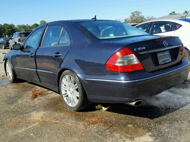 WDBUF56X87B064169 - 2007 MERCEDES-BENZ E 350 BLUE photo 3