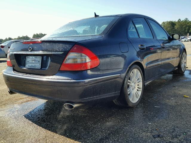 WDBUF56X87B064169 - 2007 MERCEDES-BENZ E 350 BLUE photo 4