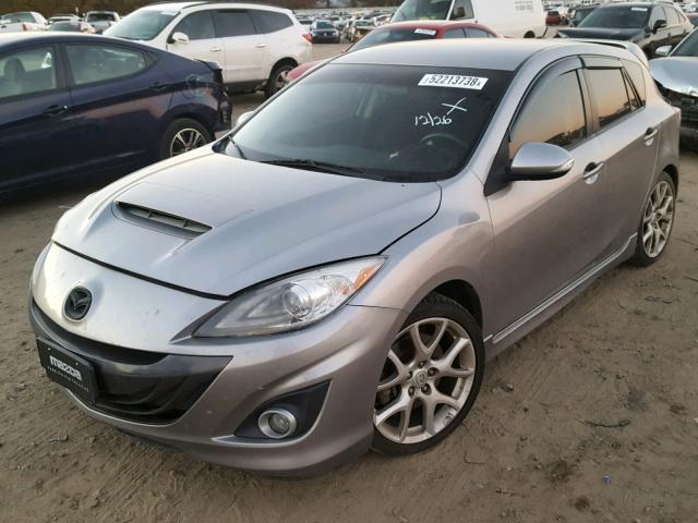 JM1BL1L39C1567592 - 2012 MAZDA SPEED 3 SILVER photo 2