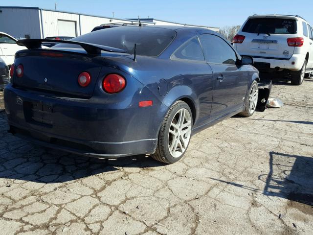 1G1AP18X687321298 - 2008 CHEVROLET COBALT SS BLUE photo 4