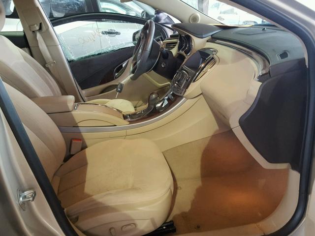 1G4GB5EG1AF151841 - 2010 BUICK LACROSSE C GOLD photo 5