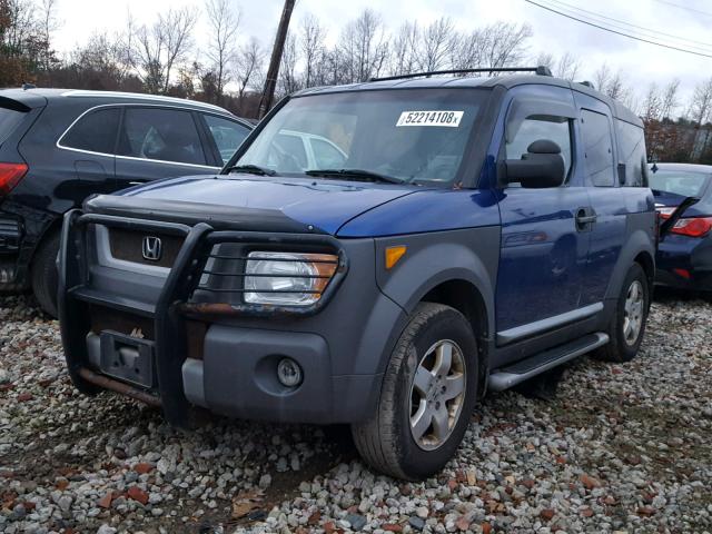 5J6YH28544L005093 - 2004 HONDA ELEMENT EX BLUE photo 2