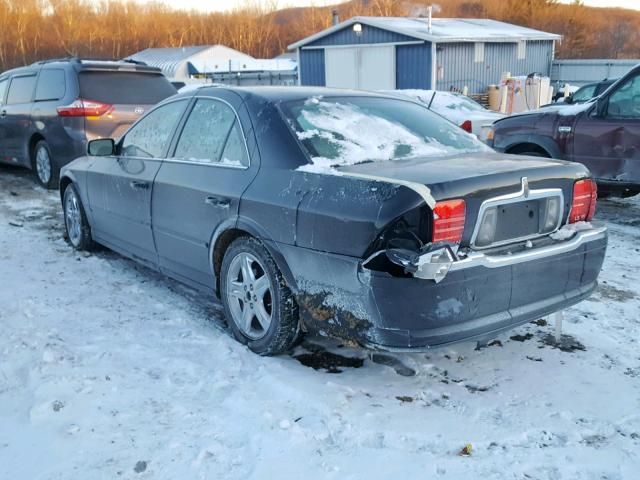 1LNHM87A92Y643807 - 2002 LINCOLN LS BLACK photo 3