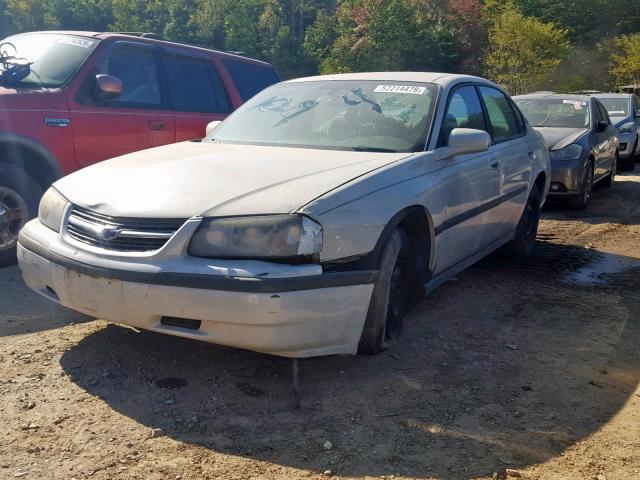 2G1WF52E749119649 - 2004 CHEVROLET IMPALA WHITE photo 2