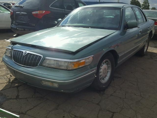 2MELM75W2VX704280 - 1997 MERCURY GRAND MARQ GREEN photo 2