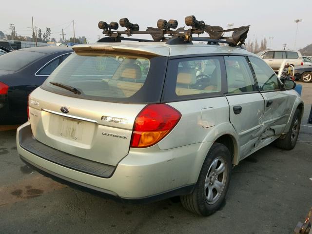 4S4BP61CX77305809 - 2007 SUBARU LEGACY OUT BEIGE photo 4