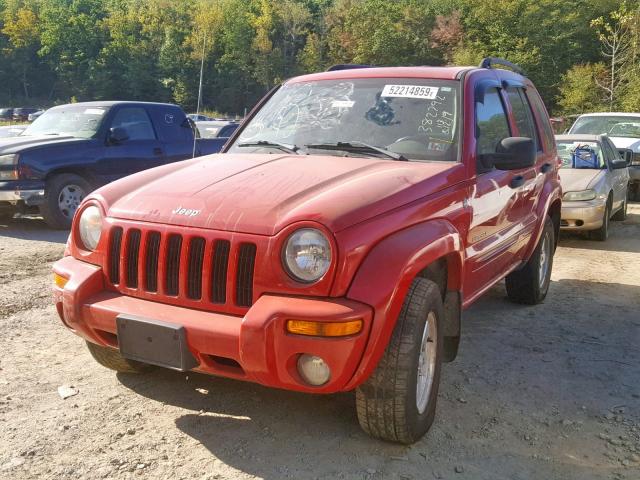 1J4GL58K34W299022 - 2004 JEEP LIBERTY LI RED photo 2