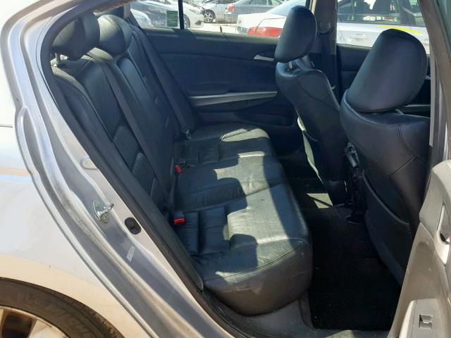 1HGCP36828A080240 - 2008 HONDA ACCORD EXL SILVER photo 6