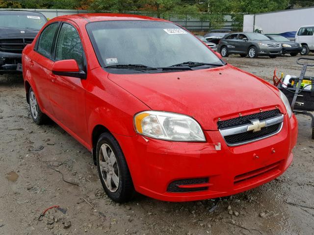 KL1TD5DE9AB076320 - 2010 CHEVROLET AVEO LS RED photo 1