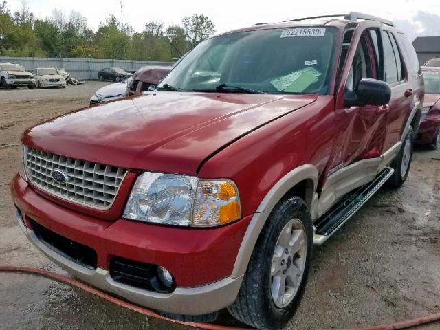 1FMDU74W75UA24739 - 2005 FORD EXPLORER E BURGUNDY photo 2