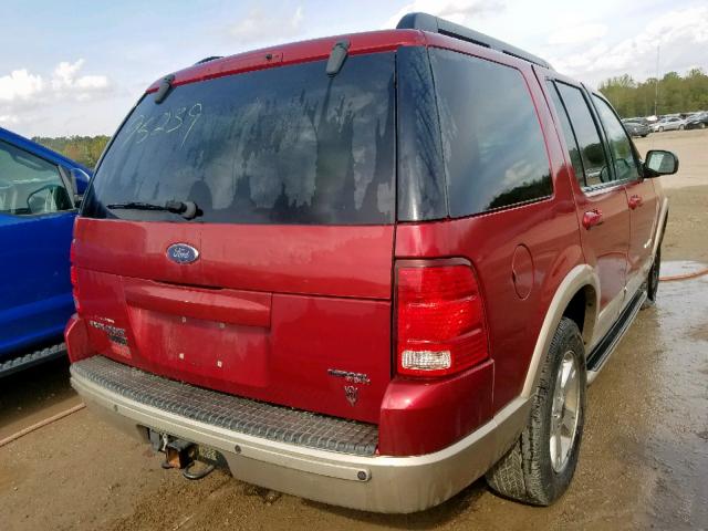 1FMDU74W75UA24739 - 2005 FORD EXPLORER E BURGUNDY photo 4