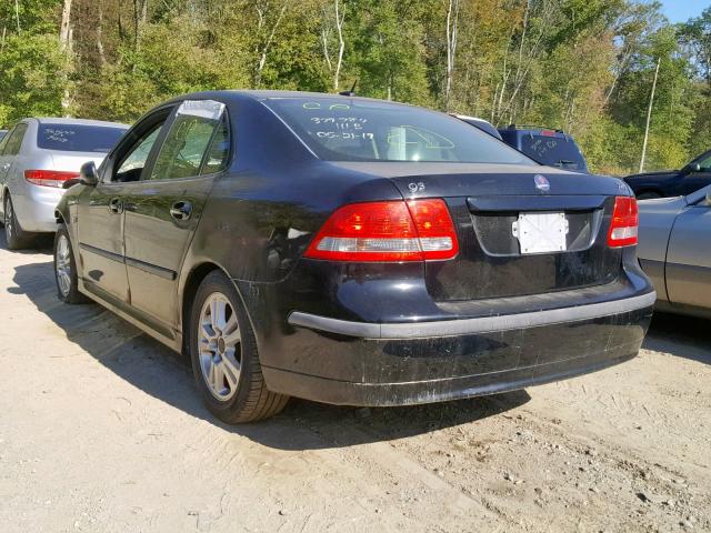 YS3FD49Y061101839 - 2006 SAAB 9-3 BLACK photo 3