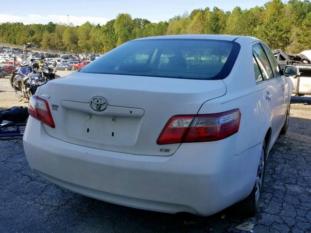 4T1BE46K87U591896 - 2007 TOYOTA CAMRY CE WHITE photo 4