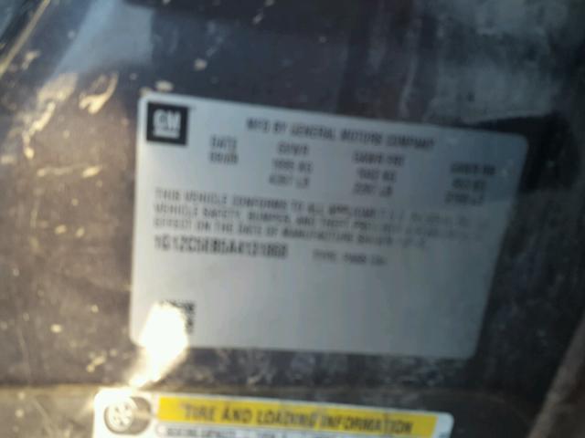 1G1ZC5EB5A4131868 - 2010 CHEVROLET MALIBU 1LT GRAY photo 10