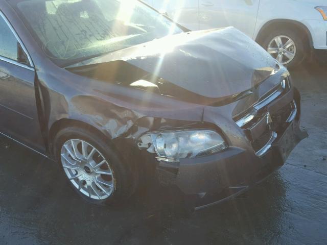 1G1ZC5EB5A4131868 - 2010 CHEVROLET MALIBU 1LT GRAY photo 9
