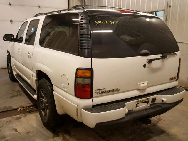 1GKFK66U65J245764 - 2005 GMC YUKON XL D WHITE photo 3