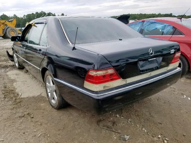 WDBGA43E2PA091947 - 1993 MERCEDES-BENZ 400 SEL BLACK photo 3