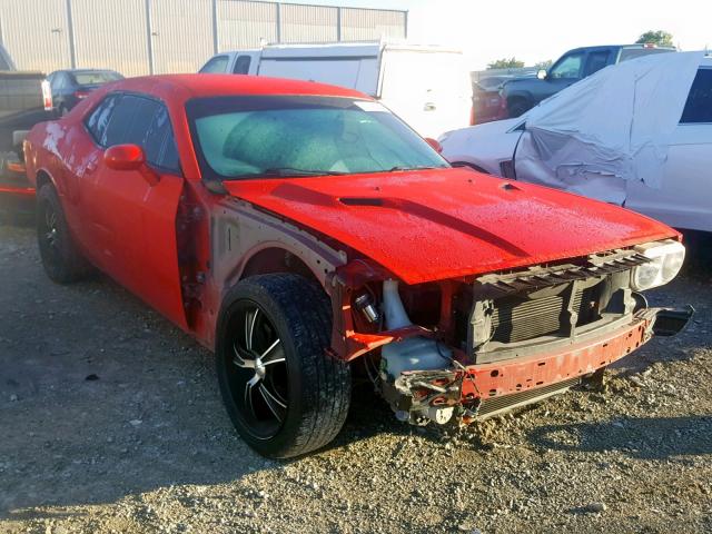 2C3CDYAG0EH206664 - 2014 DODGE CHALLENGER RED photo 1