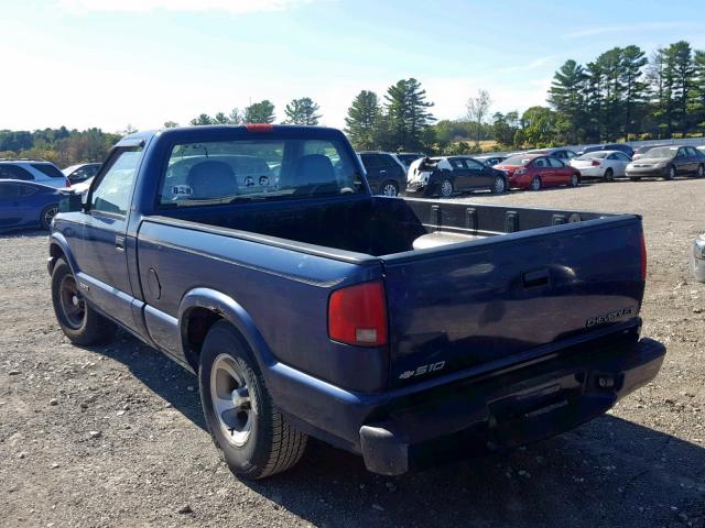 1GCCS1445WK171334 - 1998 CHEVROLET S TRUCK S1 BLUE photo 3