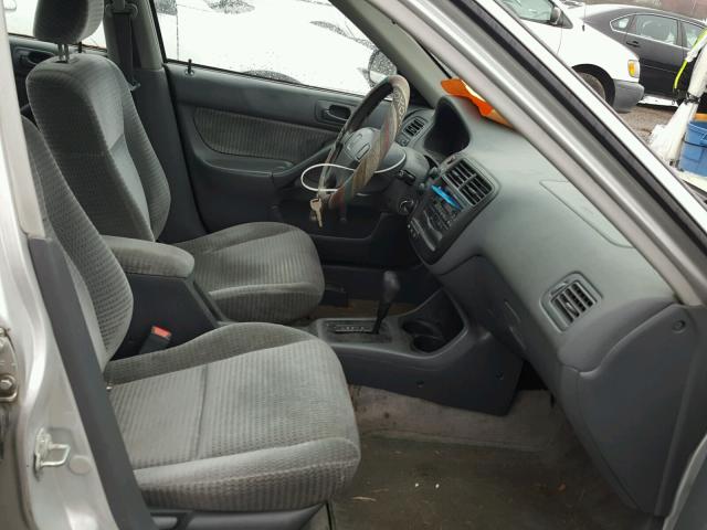 2HGEJ6610YH599058 - 2000 HONDA CIVIC BASE SILVER photo 5