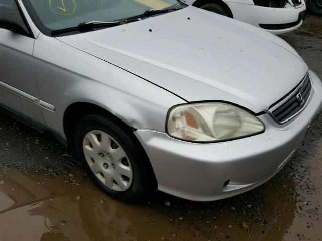 2HGEJ6610YH599058 - 2000 HONDA CIVIC BASE SILVER photo 9