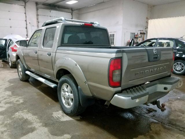 1N6ED27TX3C427238 - 2003 NISSAN FRONTIER C GRAY photo 3