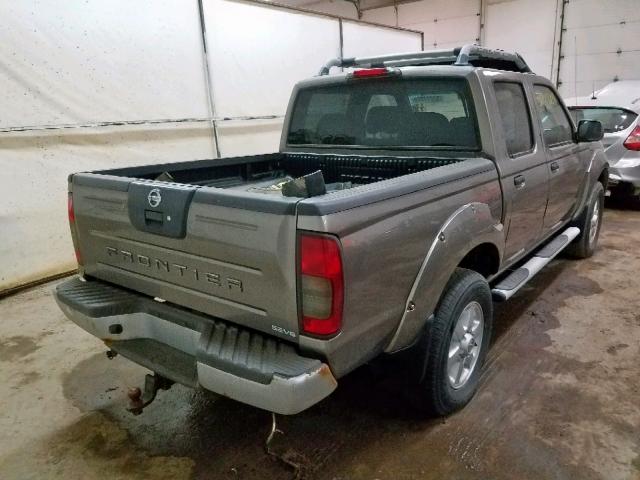 1N6ED27TX3C427238 - 2003 NISSAN FRONTIER C GRAY photo 4