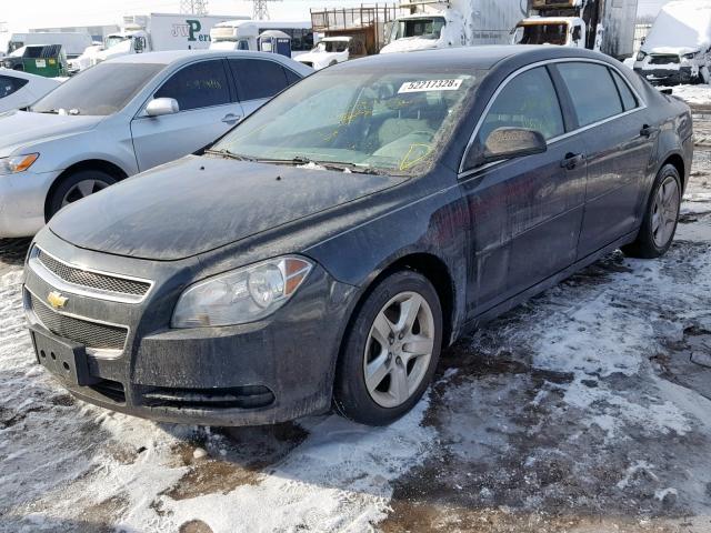 1G1ZB5EB8AF272523 - 2010 CHEVROLET MALIBU LS შავი ფოტო 2