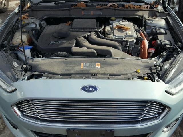 3FA6P0RU9DR367373 - 2013 FORD FUSION TIT BLUE photo 7