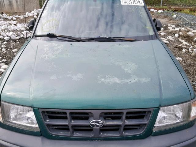 JF1SF6359XH732775 - 1999 SUBARU FORESTER L GREEN photo 7