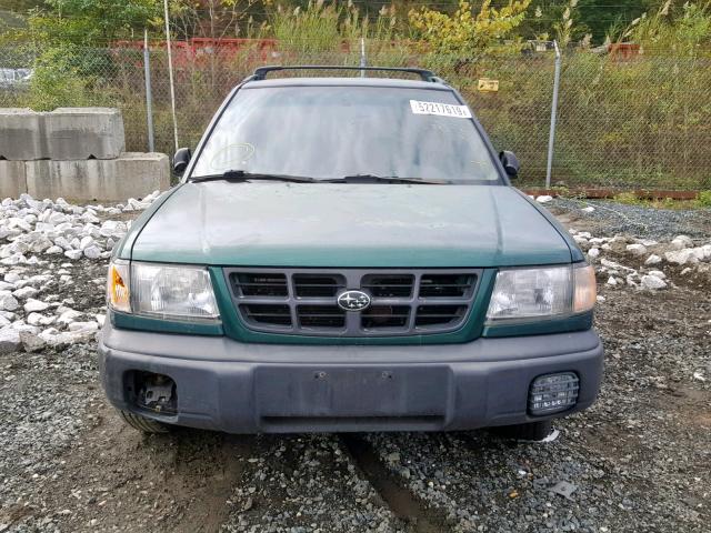 JF1SF6359XH732775 - 1999 SUBARU FORESTER L GREEN photo 9