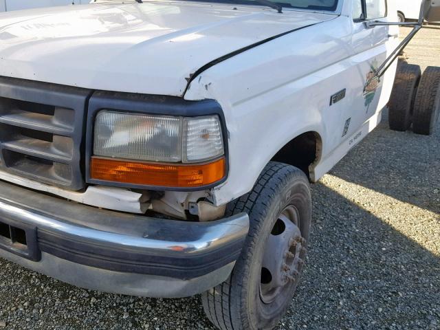 1FDLF47F3TEA83455 - 1996 FORD F SUPER DU WHITE photo 9