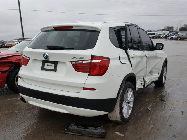 5UXWX9C5XD0A30308 - 2013 BMW X3 XDRIVE2 WHITE photo 4