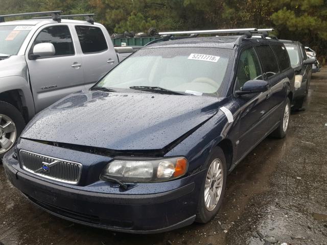 YV1SW61T442384968 - 2004 VOLVO V70 BLUE photo 2