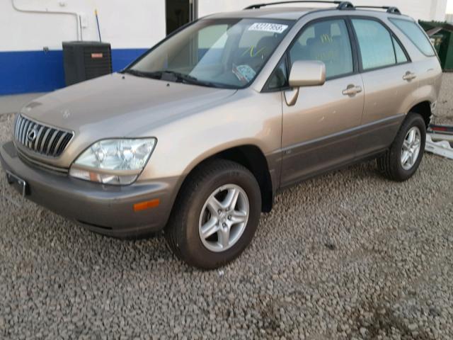 JTJHF10U710226786 - 2001 LEXUS RX 300 TAN photo 2