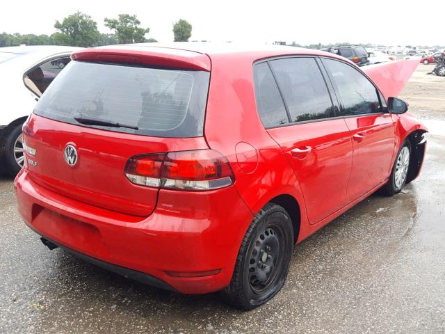 WVWDB7AJ7DW121963 - 2013 VOLKSWAGEN GOLF 红色 照片 4