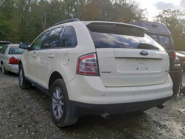 2FMDK38C77BB68511 - 2007 FORD EDGE SEL WHITE photo 3