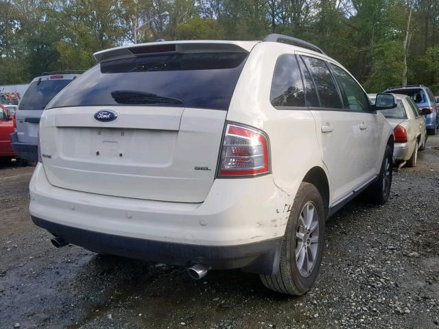 2FMDK38C77BB68511 - 2007 FORD EDGE SEL WHITE photo 4