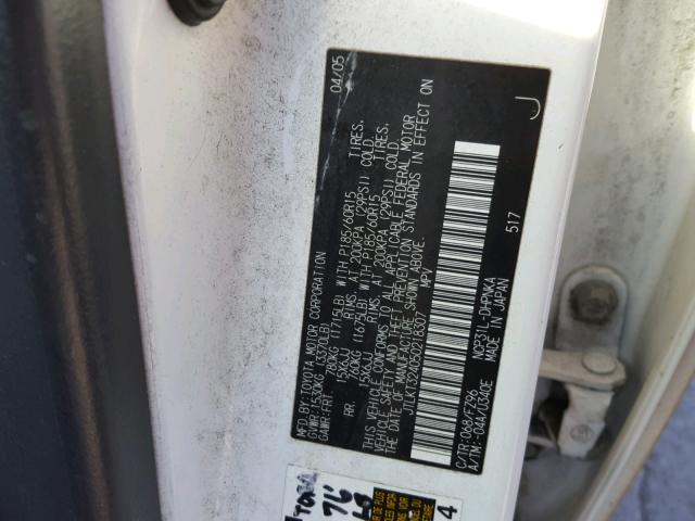 JTLKT324050218307 - 2005 TOYOTA SCION XB Ağ foto 10