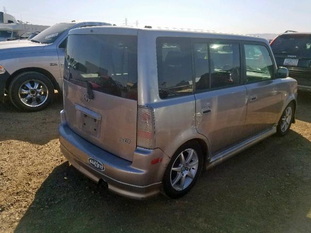 JTLKT324854027257 - 2005 TOYOTA SCION XB ნაცრისფერი ფოტო 4