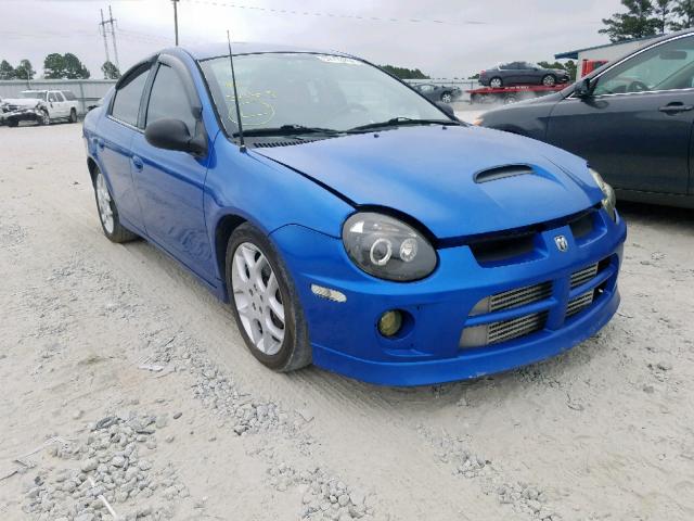 1B3ES66S94D592994 - 2004 DODGE NEON SRT-4 BLUE photo 1