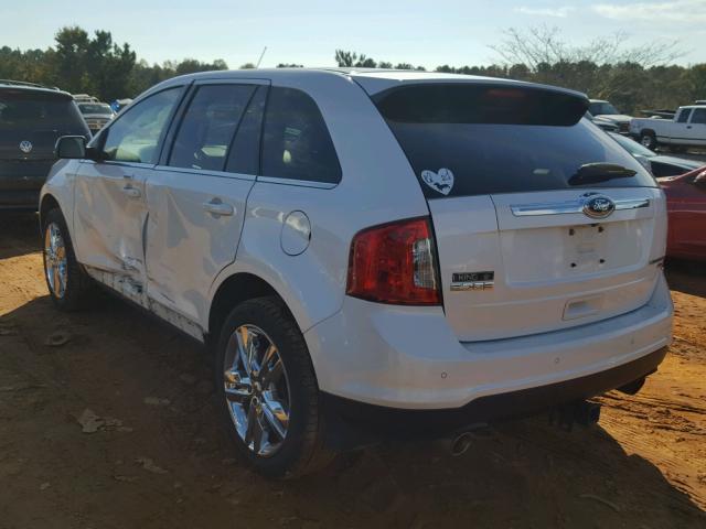 2FMDK4KC0CBA95720 - 2012 FORD EDGE LIMIT WHITE photo 3