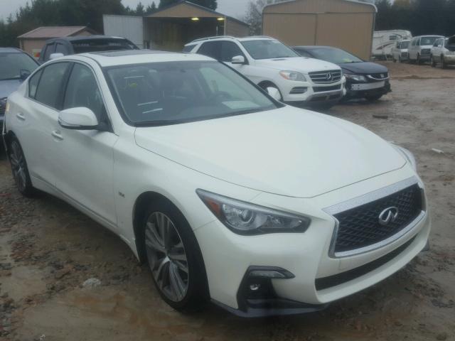 JN1EV7AR0JM439208 - 2018 INFINITI Q50 LUXE WHITE photo 1