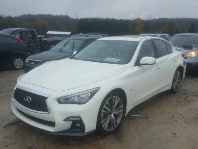 JN1EV7AR0JM439208 - 2018 INFINITI Q50 LUXE WHITE photo 2