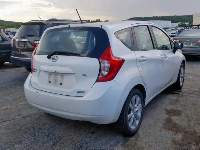 3N1CE2CP9FL432927 - 2015 NISSAN VERSA NOTE WHITE photo 4