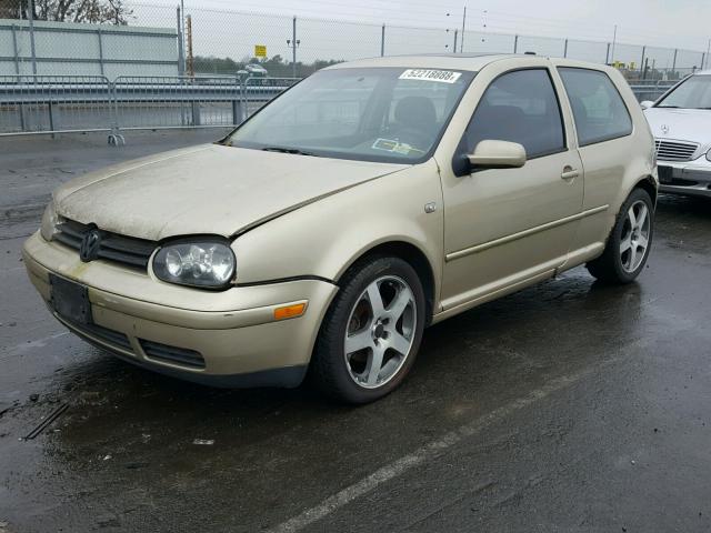 9BWDD61JX14078124 - 2001 VOLKSWAGEN GTI GLS GOLD photo 2