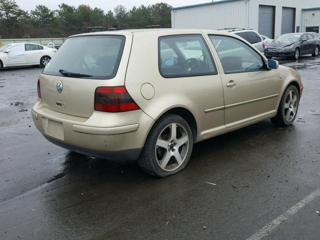 9BWDD61JX14078124 - 2001 VOLKSWAGEN GTI GLS GOLD photo 4