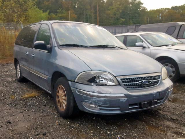 2FMZA5246YBC52388 - 2000 FORD WINDSTAR S BLUE photo 1