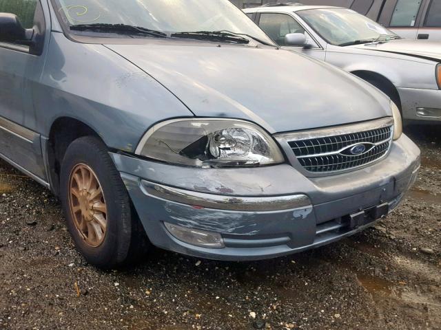 2FMZA5246YBC52388 - 2000 FORD WINDSTAR S BLUE photo 9