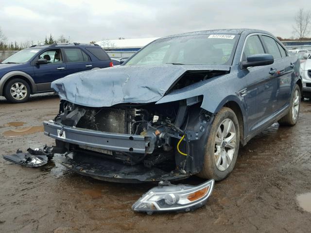 1FAHP2EW4AG143667 - 2010 FORD TAURUS SEL BLUE photo 2